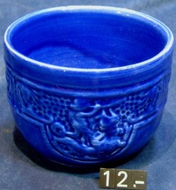 12 CUENCO CERAMICA AZUL